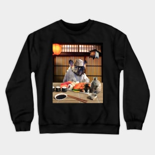 French Bulldog Sushi Chef Crewneck Sweatshirt